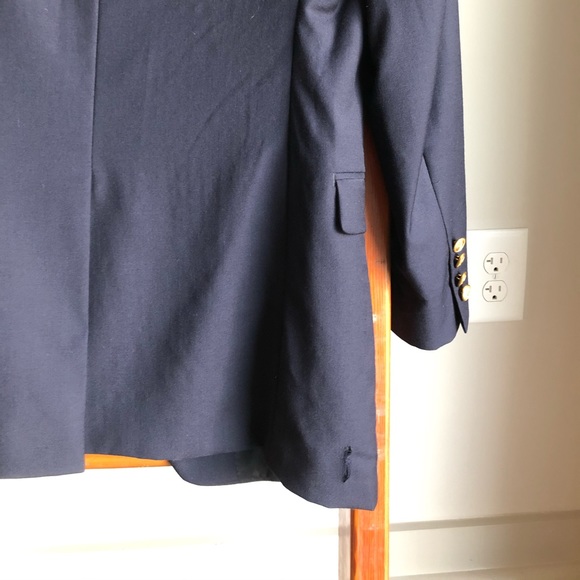 RALPH LAUREN NAVY BLUE BLAZER 100% WOOL - Picture 6 of 8
